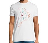 Camiseta Hombre Manga Corta símbolo de la música vintage laTostadora