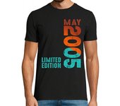 Camiseta Hombre Manga Corta desde mayo de 2005 año 2005 retro vinta laTostadora