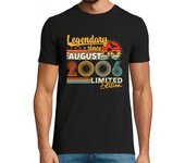 Camiseta Hombre Manga Corta Regalo de cumpleaños vintage de agosto laTostadora