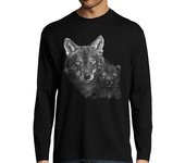 Camiseta Hombre Manga Larga Hombre, manga larga, negra laTostadora