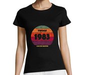Camiseta Mujer Manga Corta vintage 1983 limited edition - camiseta de manga corta laTostadora