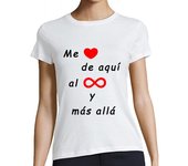 Camiseta Mujer Manga Corta Me quiero hasta el infinito laTostadora