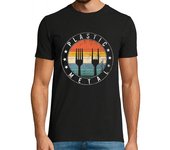 Camiseta Hombre Manga Corta plastico fork metal fork fun shirt metal music love gifts rock on heavy metal tshirt for men women a laTostadora