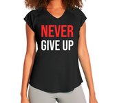 Camiseta Mujer Deportiva Never Give Up laTostadora