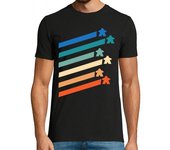 Camiseta Hombre Manga Corta delicia meeple arcoiris vintage laTostadora