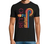 Camiseta Hombre Manga Corta 1975 retro vieja escuela vendimia laTostadora