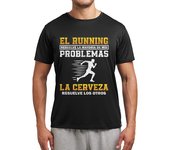 Camiseta Hombre Deportiva El Running Resuelve Mis Problemas laTostadora