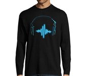 Camiseta Hombre Manga Larga Hombre, manga larga, negra laTostadora