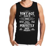 Camiseta Hombre Sin Mangas vintage hecho en 1943 envejecido madura laTostadora