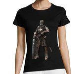 Camiseta Mujer Manga Corta Caballero / Armadura / Escudo / Espada laTostadora