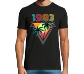Camiseta Hombre Manga Corta retro vintage guay 1983 laTostadora