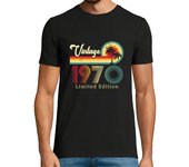 Camiseta Hombre Manga Corta 1970 edición limitada vintage laTostadora