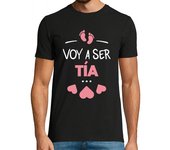 Camiseta Hombre Manga Corta Voy a ser tia laTostadora