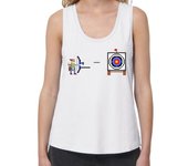 Camiseta Mujer Tirantes Loose Fit Archery retro arcade 3 laTostadora