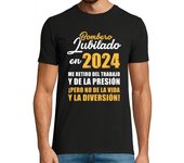 Camiseta Hombre Manga Corta Bombero Jubilado en 2024 laTostadora