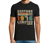 Camiseta Hombre Manga Corta retro vintage 1976 aniversario laTostadora