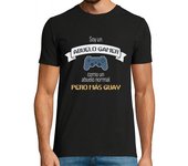 Camiseta Hombre Manga Corta Abuelo Gamer, Como un abuelo normal pero más guay, Gaming, Día del Padre laTostadora