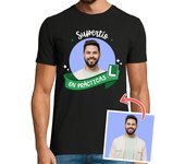 Camiseta Hombre Manga Corta camiseta supertío en practicas foto personalizable laTostadora