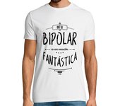 Camiseta Hombre Manga Corta Odio ser bipolar laTostadora