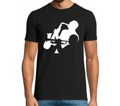 Camiseta Hombre Manga Corta trompeta del jazz y los músicos del saxofón laTostadora