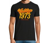 Camiseta Hombre Manga Corta Vintage 1973 Edición Limitada laTostadora