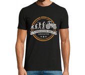 Camiseta Hombre Manga Corta Evolución Del Agricultor Tractor Agricultura Tractorista Tractores Granja laTostadora