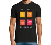 Camiseta Hombre Manga Corta átomos de química, moléculas, humor, sarcasmo, laTostadora