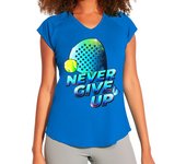 Camiseta Mujer Deportiva NEVER GIVE UP laTostadora