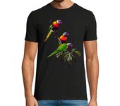 Camiseta Hombre Manga Corta 3 Cotorras laTostadora