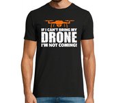 Camiseta Hombre Manga Corta si no puedo traer mi dron no voy a veni laTostadora