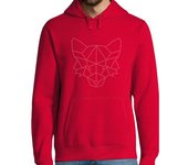 Sudadera Con Capucha Para Hombre Poly Fox Line Light laTostadora