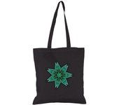 Bolsa De Tela estrella verde azul étnica laTostadora