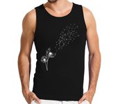 Camiseta Hombre Sin Mangas hierba de diente de leon laTostadora