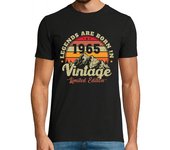 Camiseta Hombre Manga Corta 60 años 1965 vintage cumpleaños retro laTostadora