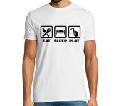 Camiseta Hombre Manga Corta coma el juego del saxofón del sueño laTostadora