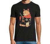 Camiseta Hombre Manga Corta neko ronin camisa hombre laTostadora