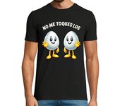 Camiseta Hombre Manga Corta No Me Toques Los Huevos Divertida Regalo Día Del Padre laTostadora