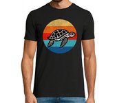 Camiseta Hombre Manga Corta tortuga de estilo retro laTostadora