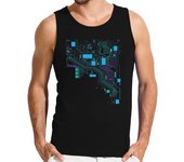 Camiseta Hombre Sin Mangas cpu informático informático hacker laTostadora