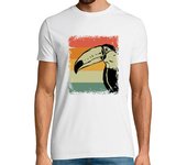 Camiseta Hombre Manga Corta Vintage Toucan Bird Gift Idea laTostadora