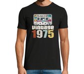 Camiseta Hombre Manga Corta 1975 cumpleaños 50 años vintage laTostadora