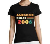 Camiseta Mujer Manga Corta impresionante desde 2006 retro para el laTostadora