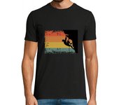Camiseta Hombre Manga Corta Vintage Rock Climbing Gift laTostadora