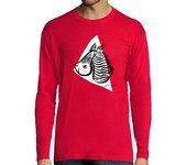 Camiseta Hombre Manga Larga Zebra blanca laTostadora