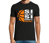 Camiseta Hombre Manga Corta baloncesto si sono alto laTostadora