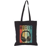 Bolsa De Tela camisa de auriculares retro vintage dj laTostadora