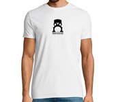 Camiseta Hombre Manga Corta Camiseta icónica violonchelo Hombre, manga corta, blanco, calidad extra laTostadora