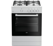 cocina de gas beko fsg62000dwl 4 zonas coccion blanca gb