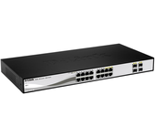 16-port 10 100 1000mbps gigabit smart switch including 4 combo        1000baset sfp