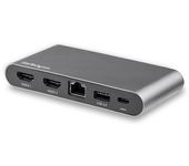 usb c multiport adapter - dual monitor - 2x4k hdmi - windows- pd